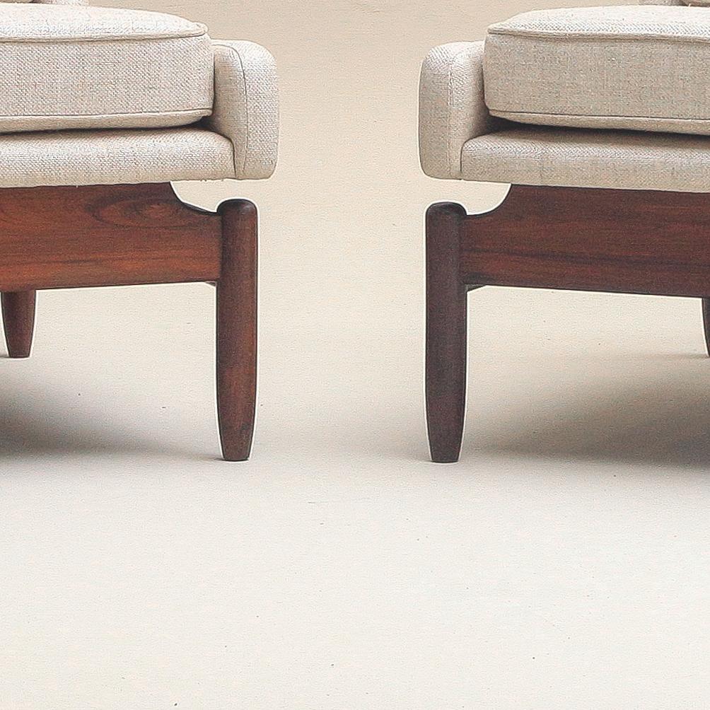 Moveis Cantu - Jorge Jabour Mauad - Lounge chair in solid rosewood mid-1960s For Sale 2