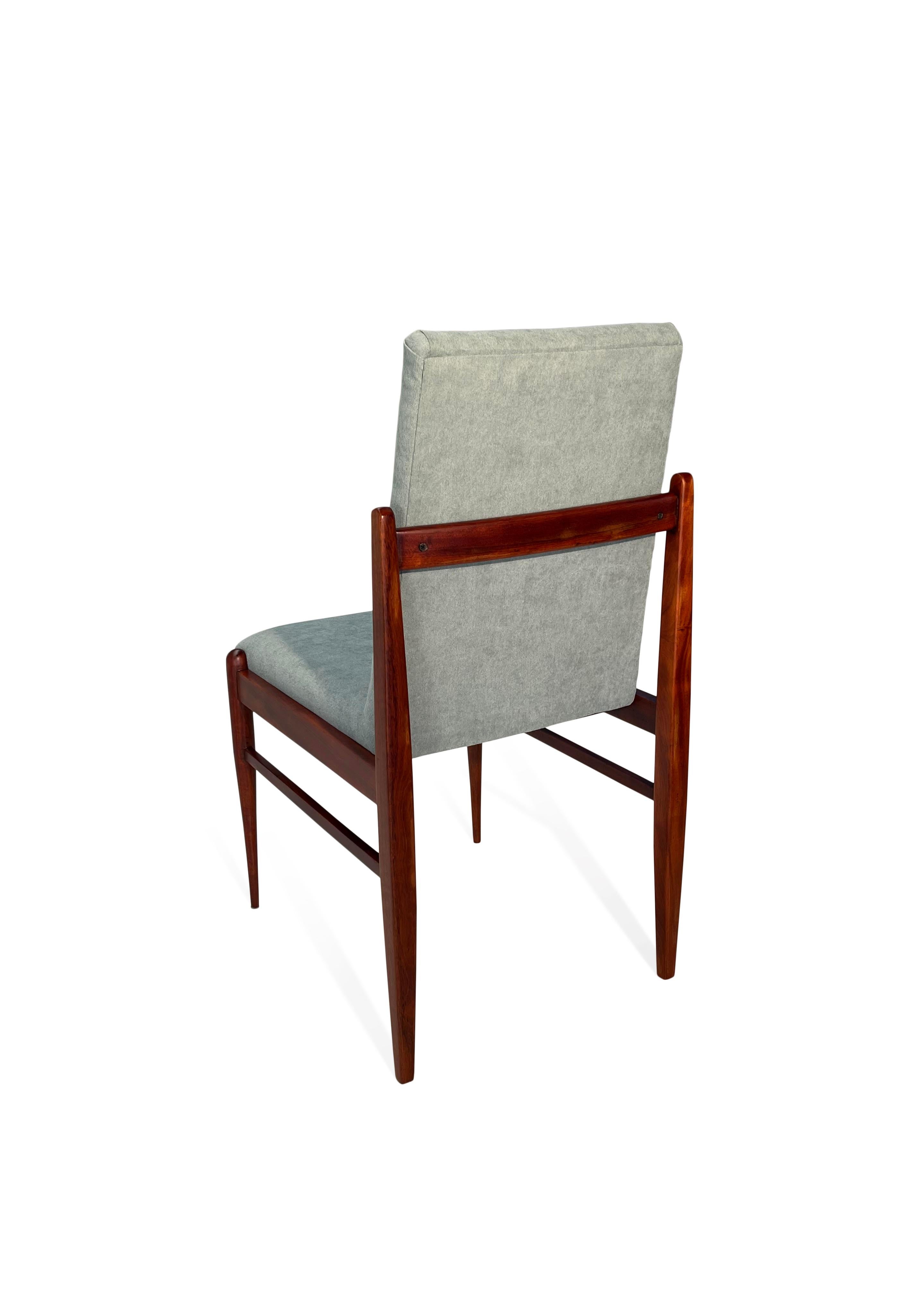 Brésilien Móveis Cimo, Brésil - ensemble de 4 chaises à dîner rares, années 1960 en vente