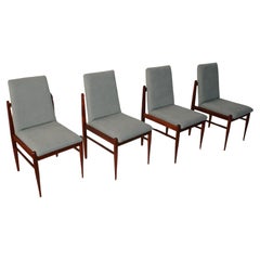 Móveis Cimo, Brésil - ensemble de 4 chaises à dîner rares, années 1960