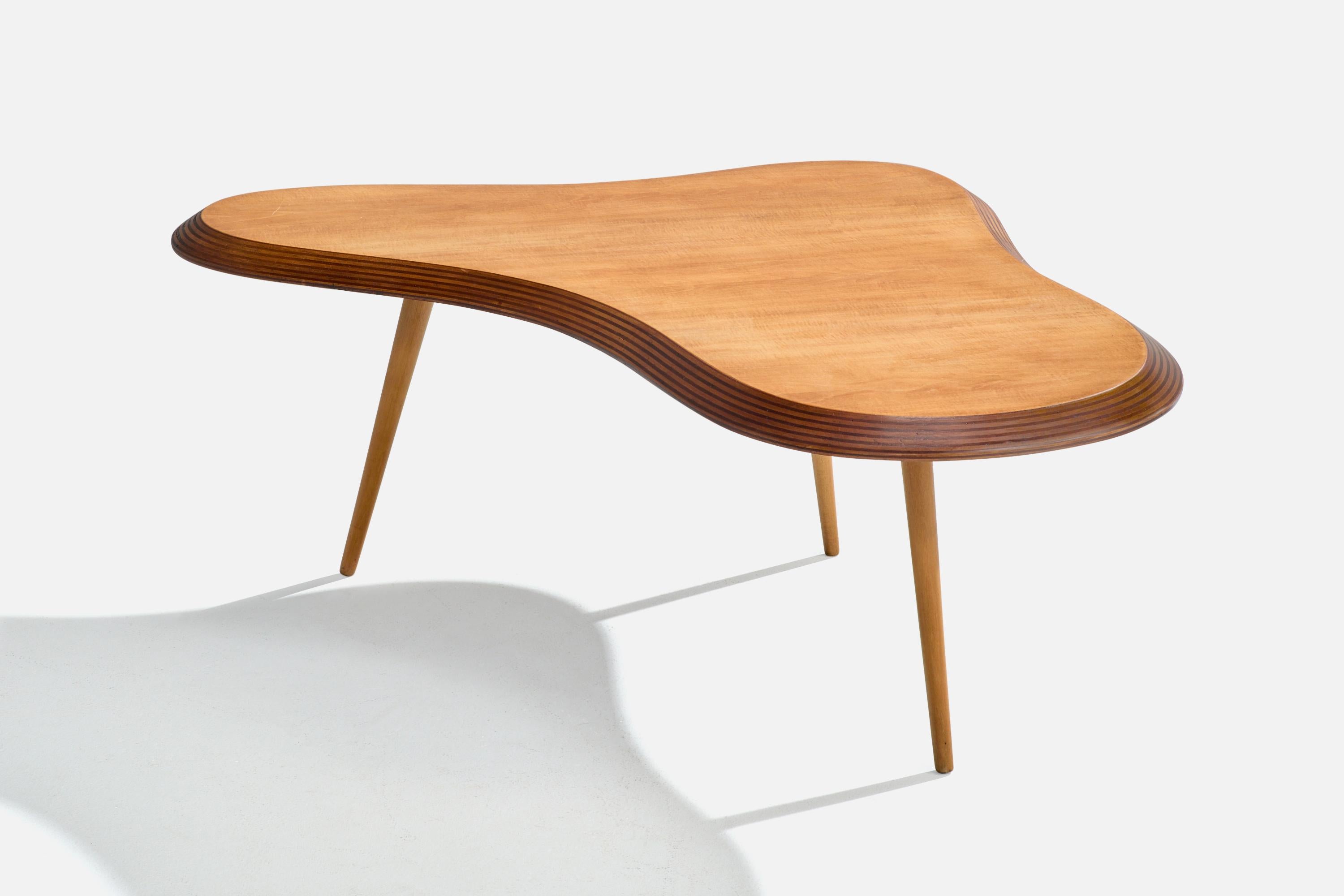 Moveis Cimo, Couchtisch, Pau Marfim, Brasilien, 1950er Jahre (Moderne der Mitte des Jahrhunderts) im Angebot