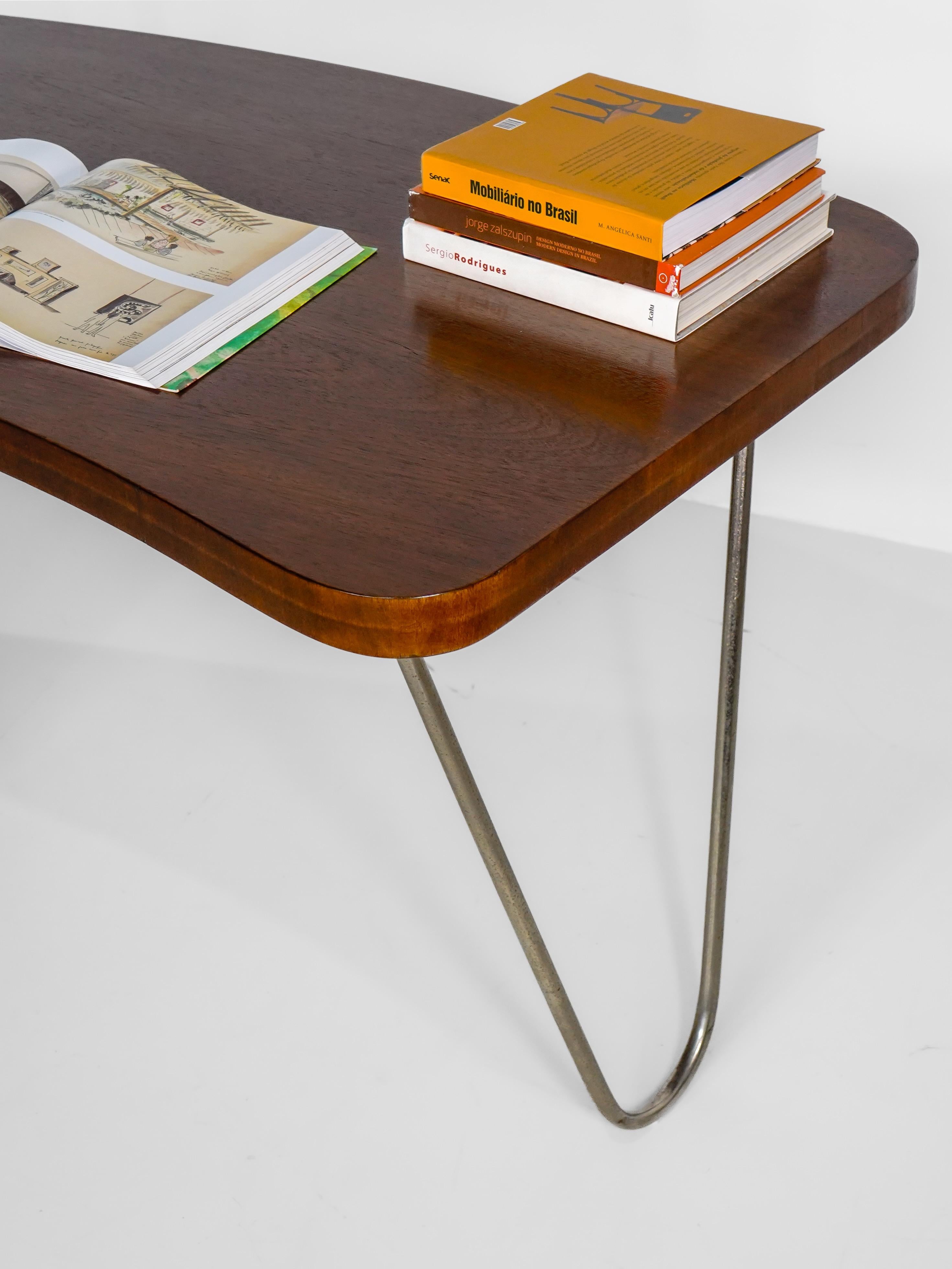 'Móveis Cimo' desk with filing cabinet Brazil, 1960. In Good Condition In Curitiba, PR