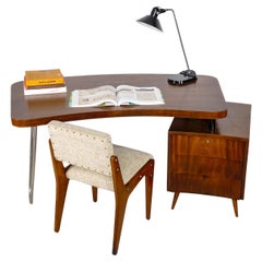 'Móveis Cimo' desk with filing cabinet Brazil, 1960.