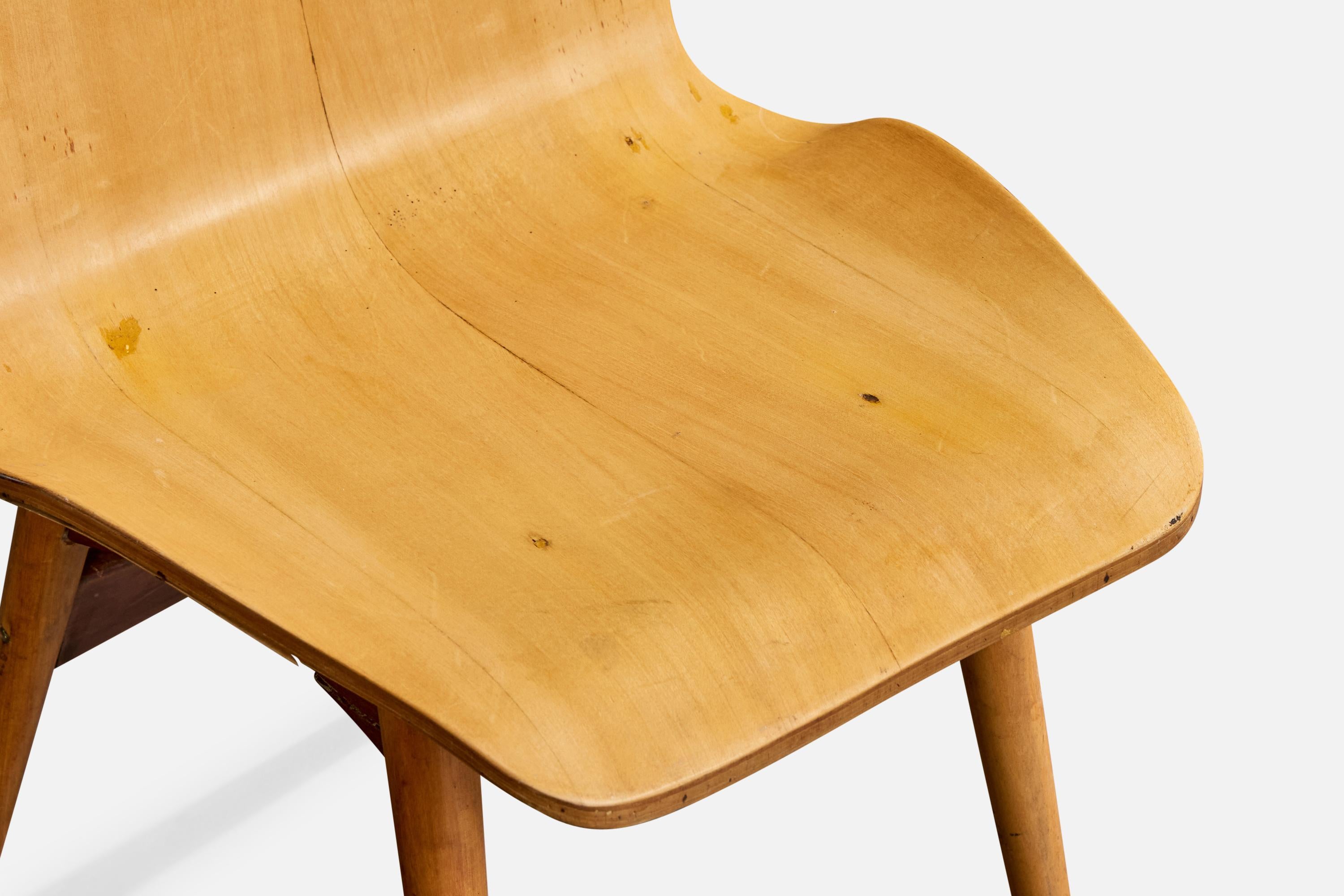 Móveis Cimo, Esszimmerstühle, Holz, Metall, Brasilien, 1950er Jahre im Angebot 6