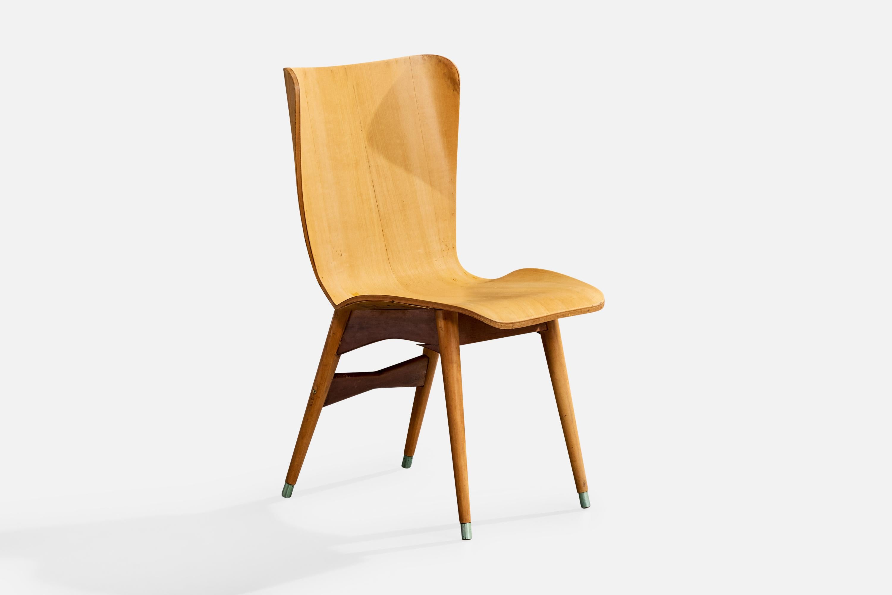 Móveis Cimo, Esszimmerstühle, Holz, Metall, Brasilien, 1950er Jahre (Mitte des 20. Jahrhunderts) im Angebot