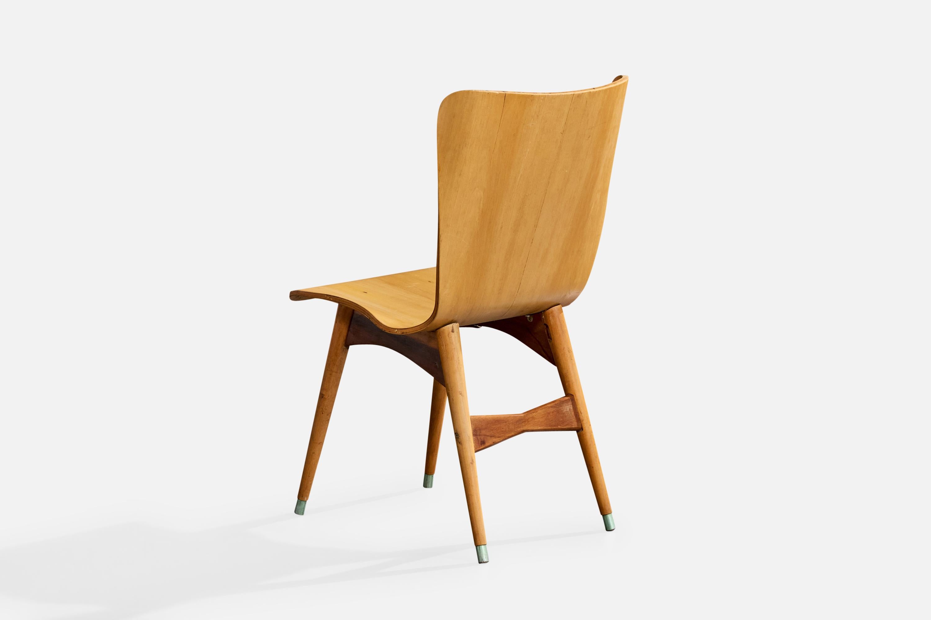 Móveis Cimo, Esszimmerstühle, Holz, Metall, Brasilien, 1950er Jahre im Angebot 1