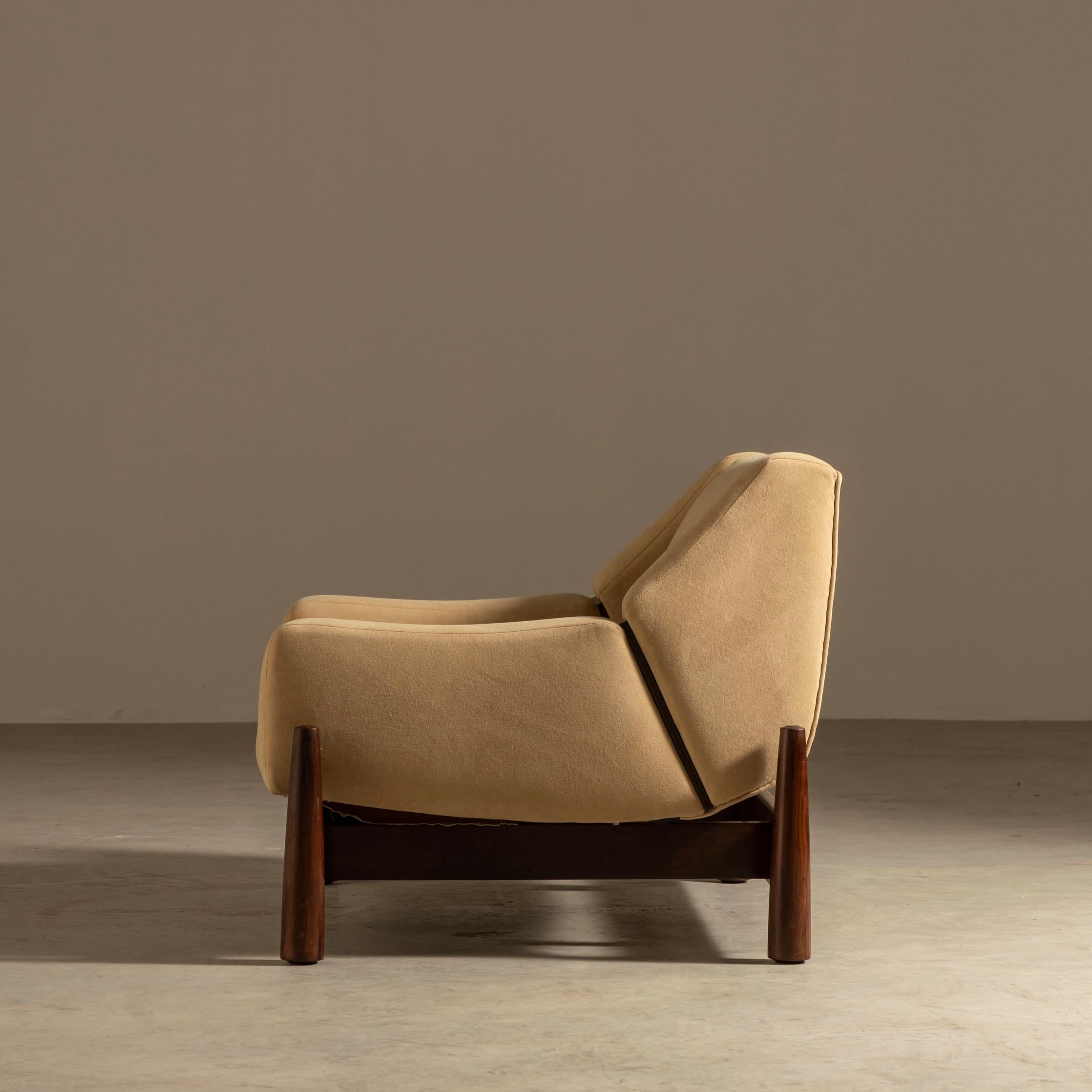 Modern Móveis Cimo Lounge Chair, Brazilian Hardwood, Brazilian Midcentury