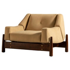 Móveis Cimo Lounge Chair, brasilianisches Hartholz, brasilianisch Midcentury
