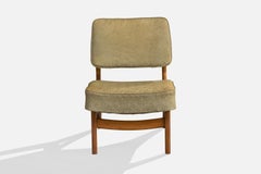 Móveis Cimo, Lounge Chair, Wood, Fabric, Brazil, 1960s