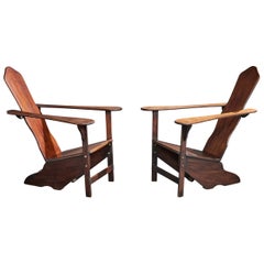 Móveis Cimo, Lounge Chairs, Wood, Brazil, 1950s