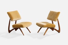 Móveis Cimo, Sillas de salón, Madera, Terciopelo, Brasil, Años 60