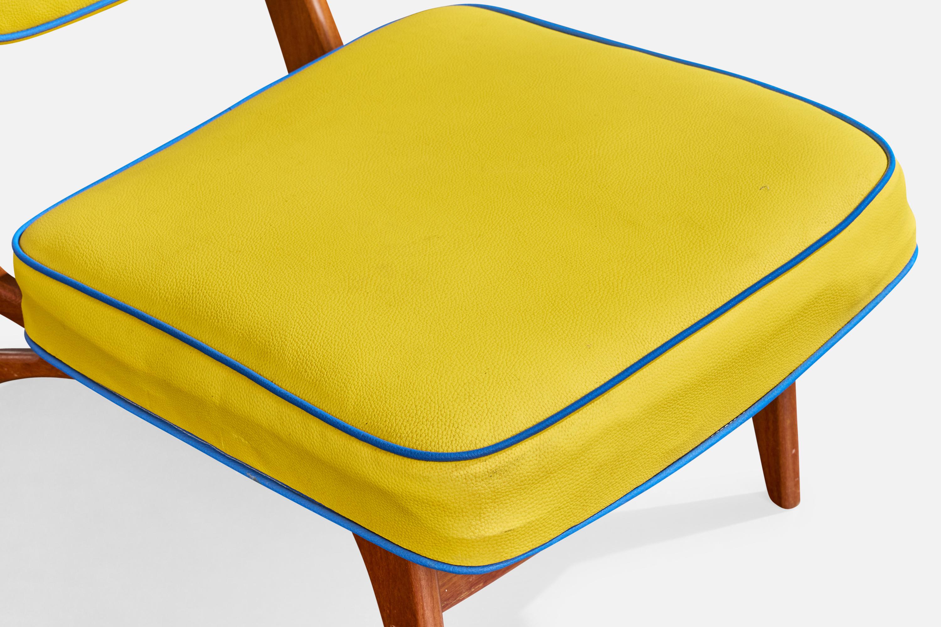 Móveis Cimo, Sillas de salón, Madera, Vinilo, Brasil, Años 60 en venta 6