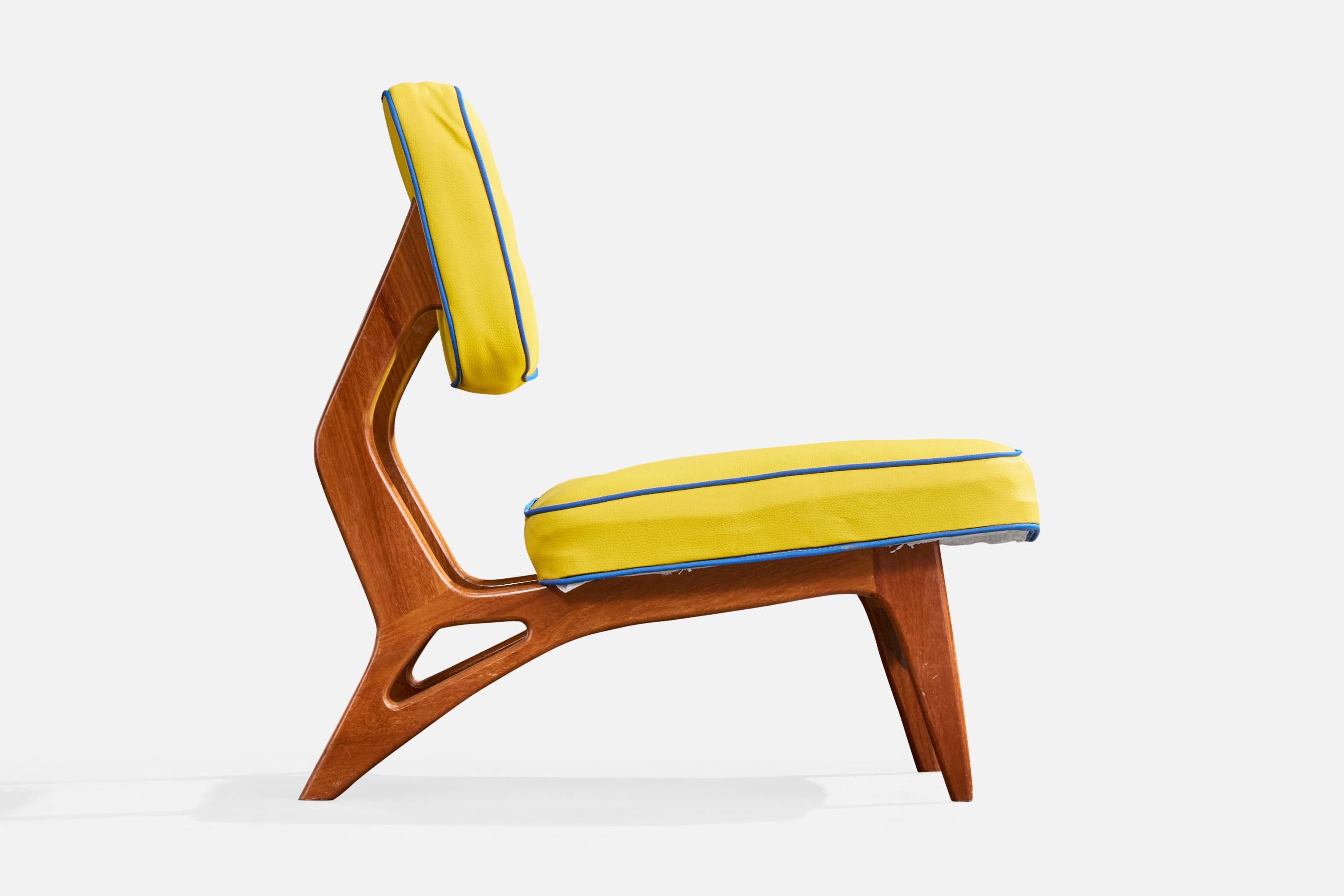 Móveis Cimo, Sillas de salón, Madera, Vinilo, Brasil, Años 60 en venta 2