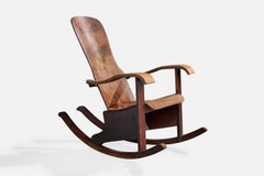 Móveis Cimo, Sedia a dondolo, Wood, Brasile, anni '50