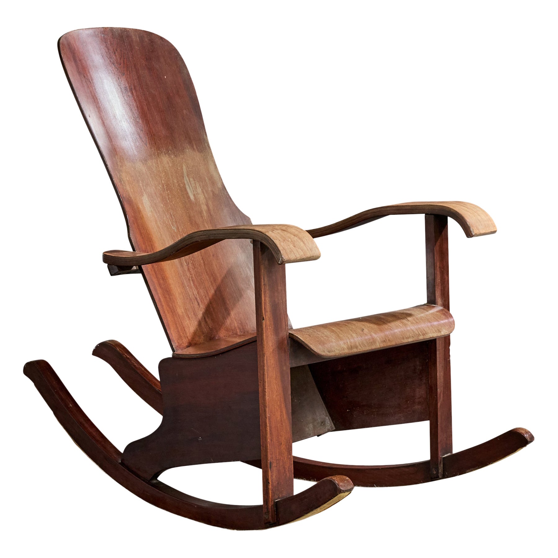 Móveis Cimo, Sedia a dondolo, Wood, Brasile, anni '50