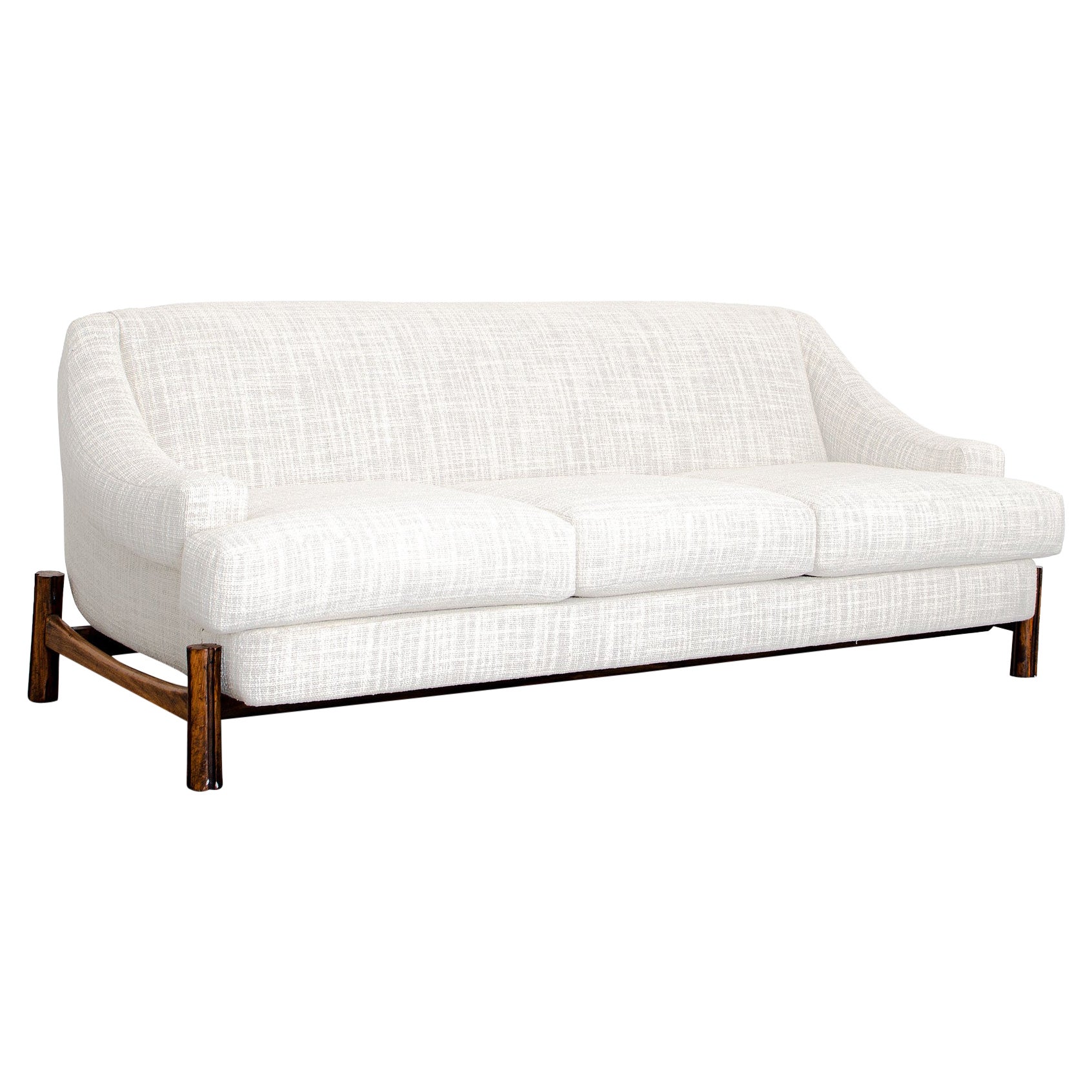Móveis Cimo Round Sofa, 60's Brazilian Midcentury