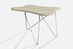 Móveis Fergo, Side Table, Wood, Iron, Brazil, 1950s