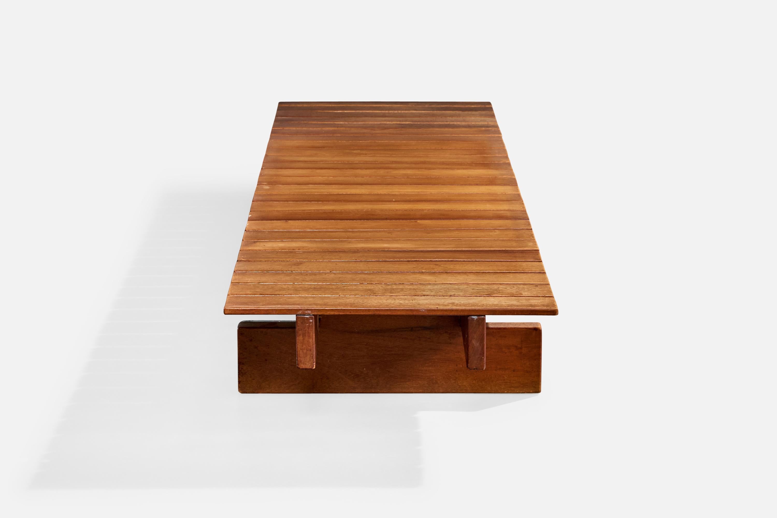 Brésilien Moveis Maravilha, grand banc, Wood Wood, Brésil, années 1960 en vente