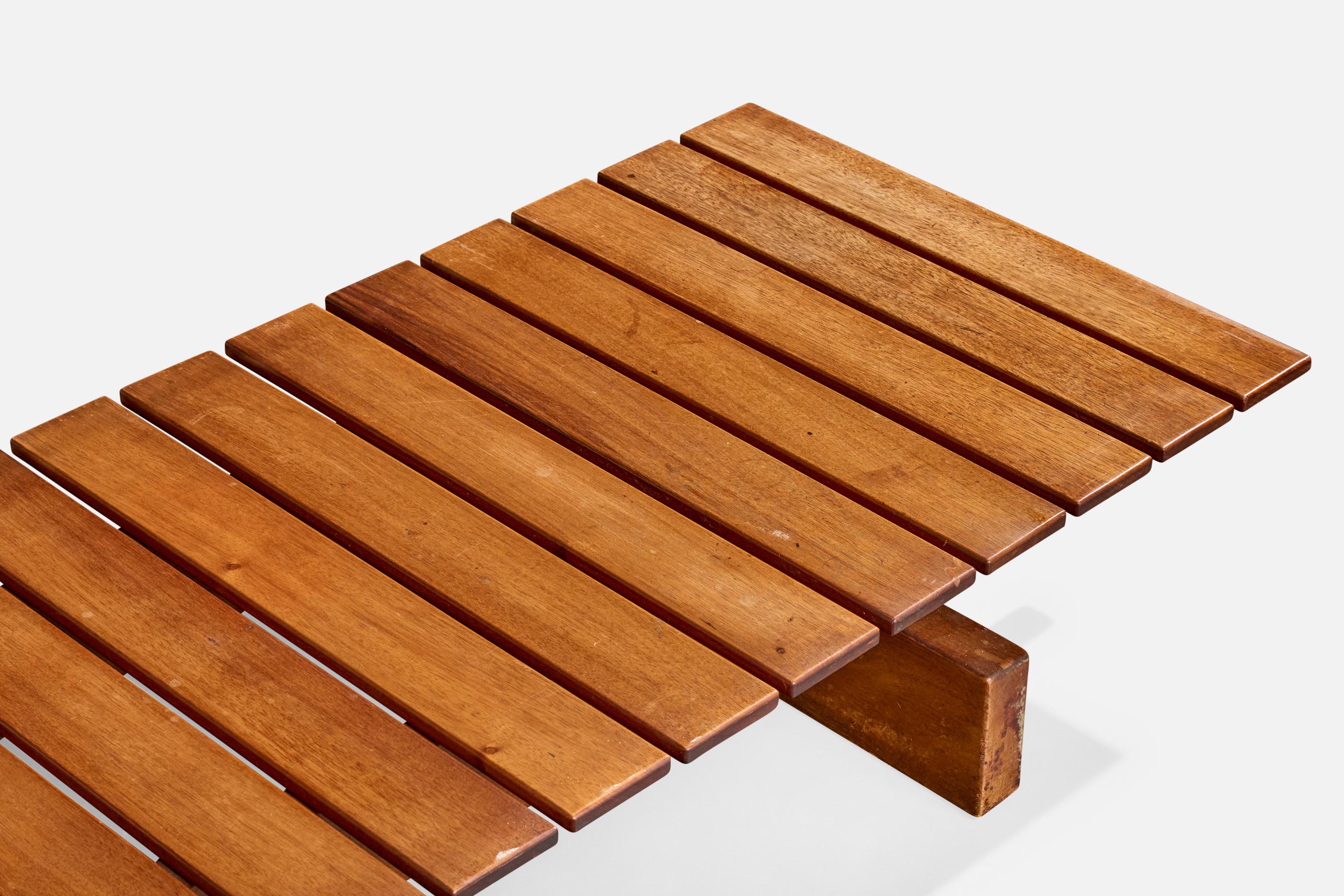 Milieu du XXe siècle Moveis Maravilha, grand banc, Wood Wood, Brésil, années 1960 en vente