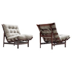 Móveis Pailar Pair of Lounge Chairs and Ottoman