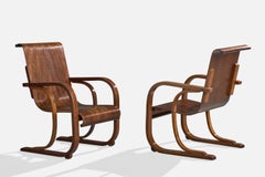 Móveis Streiff, Lounge Chairs, Wood, Brazil, 1950s