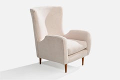 Móveis Teperman, Lounge Chair, Wood, Fabric, Brazil, 1950s