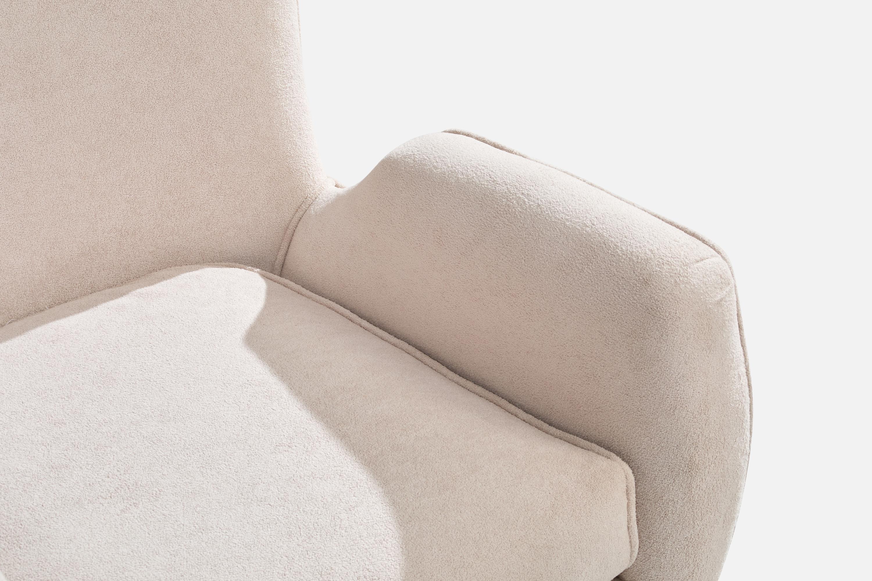 Móveis Teperman, Lounge Chair, Wood, Fabric, Brazil, 1950s For Sale 3