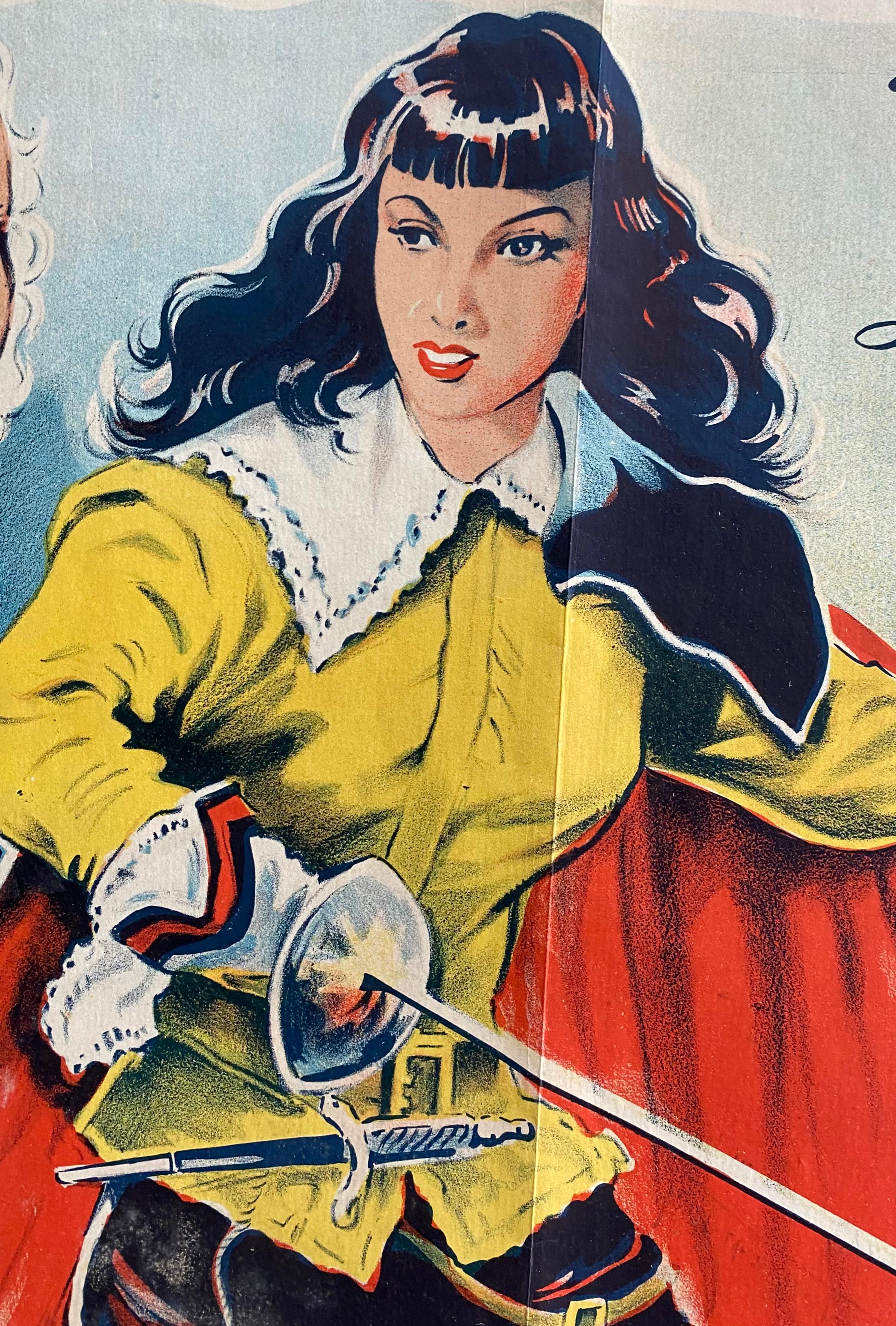 Affiche originale du film historique/action italien de 1953 