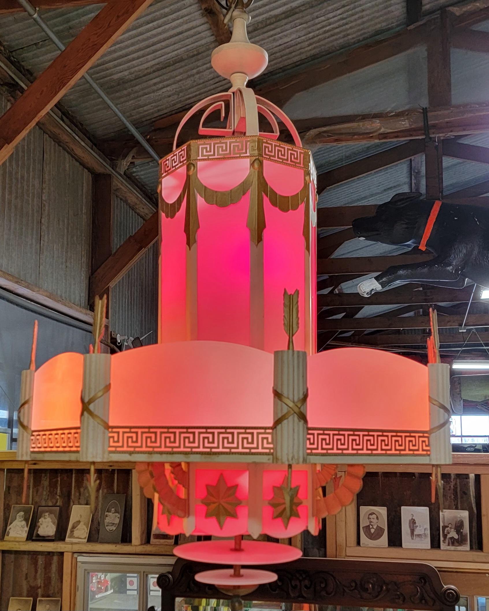 Movie Theater Chandelier 1930's For Sale 8