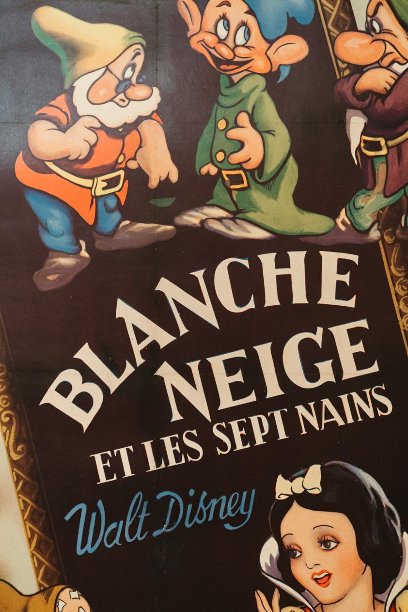 Affiche de film de Walt Disney, Blanche Neige et les sept Nains... 2