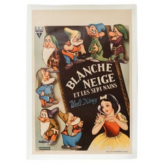 Affiche de film de Walt Disney, Blanche Neige et les sept Nains...