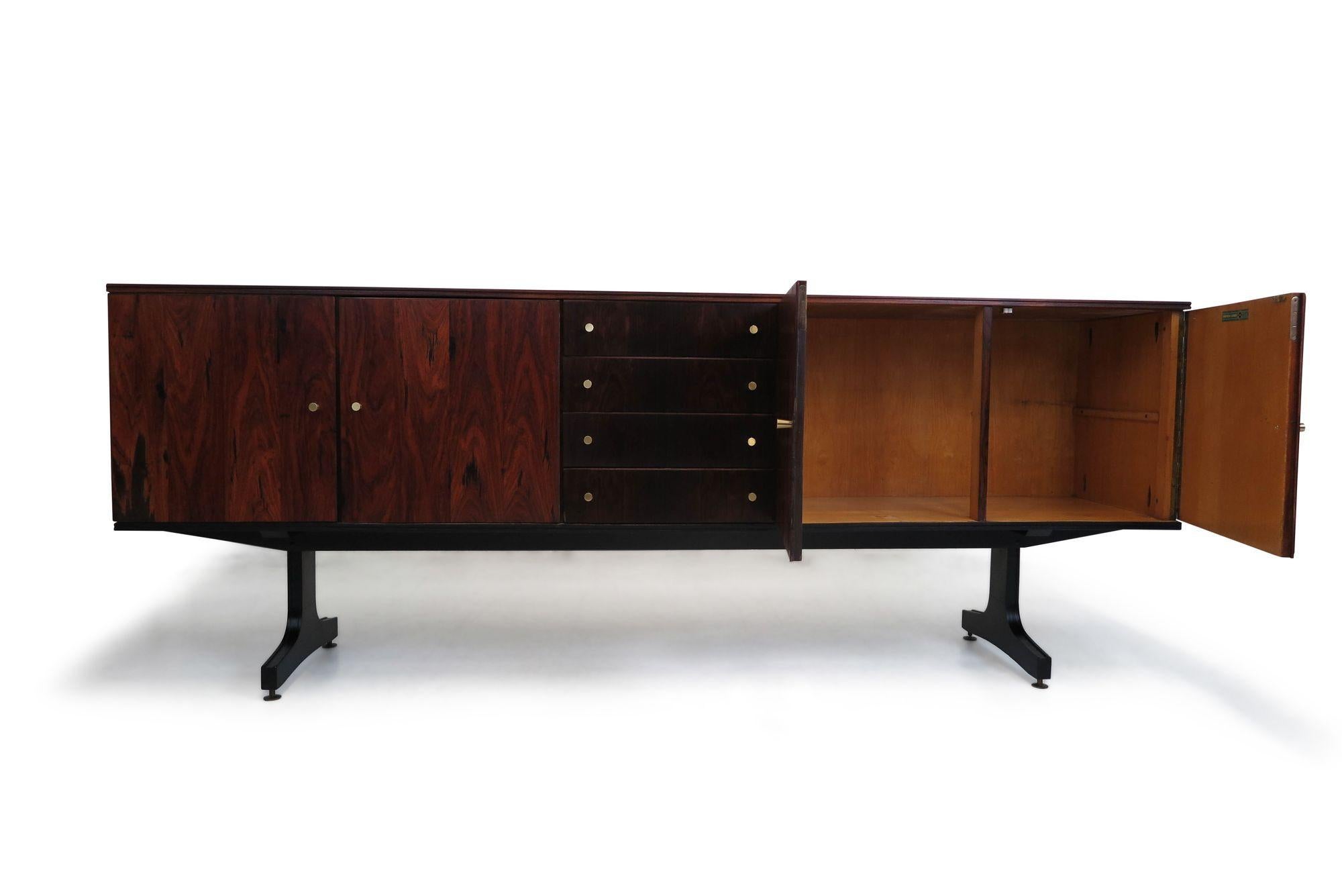 Oiled Movies Cimo Brazilian Modern Rosewood Credenza