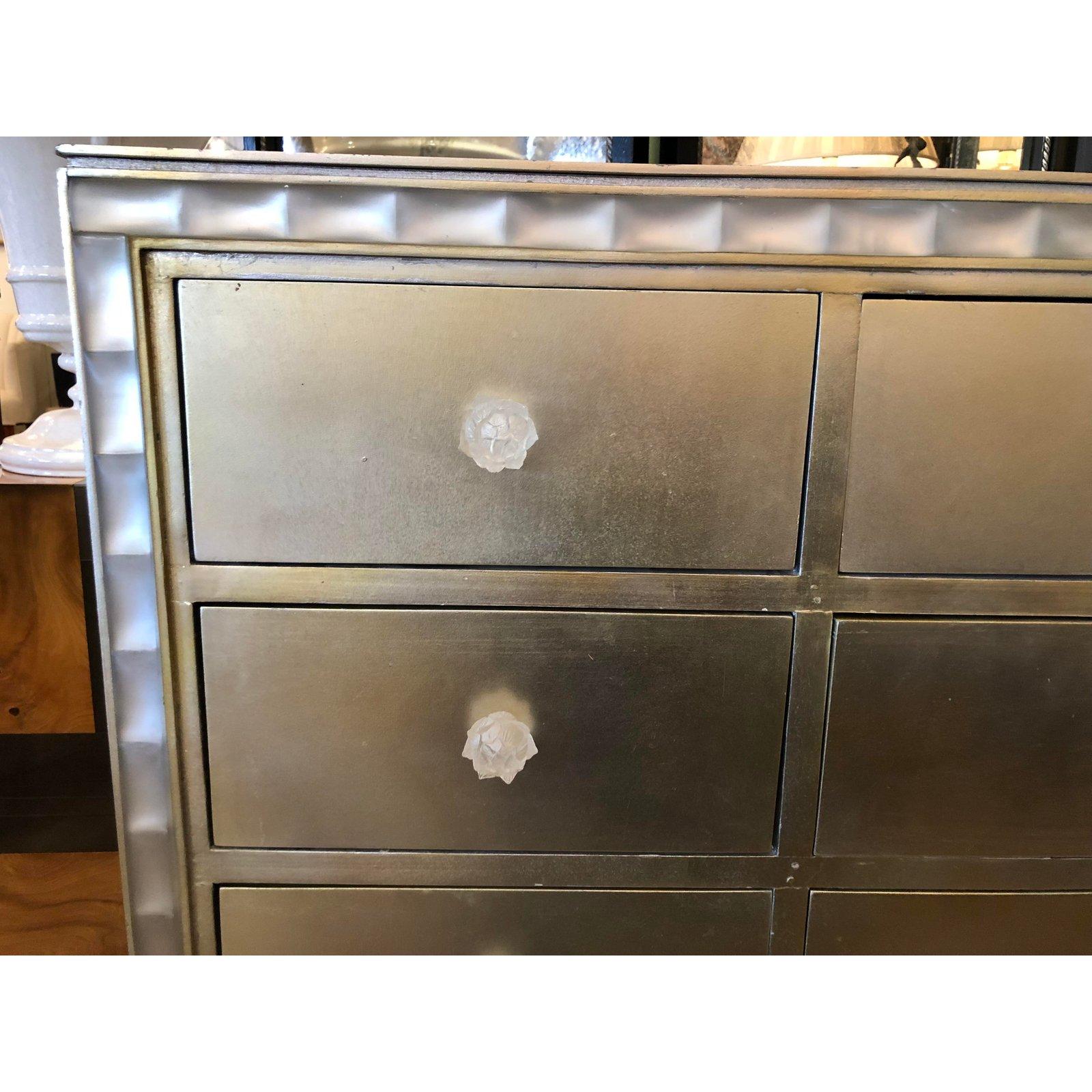 Moviestar Hollywood Regency Style Gilt and Silvered Chest 5
