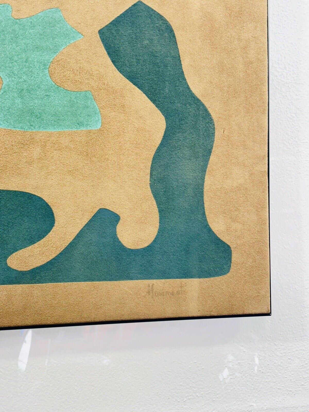 Motion Picture Opera Canvas In Alcantara & Plexiglass Abstract Art Design 1970's In Good Condition For Sale In Taranto, IT