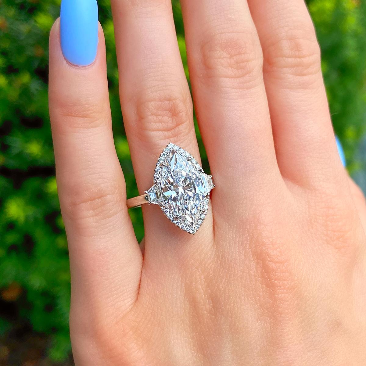 5 carat marquise diamond ring price