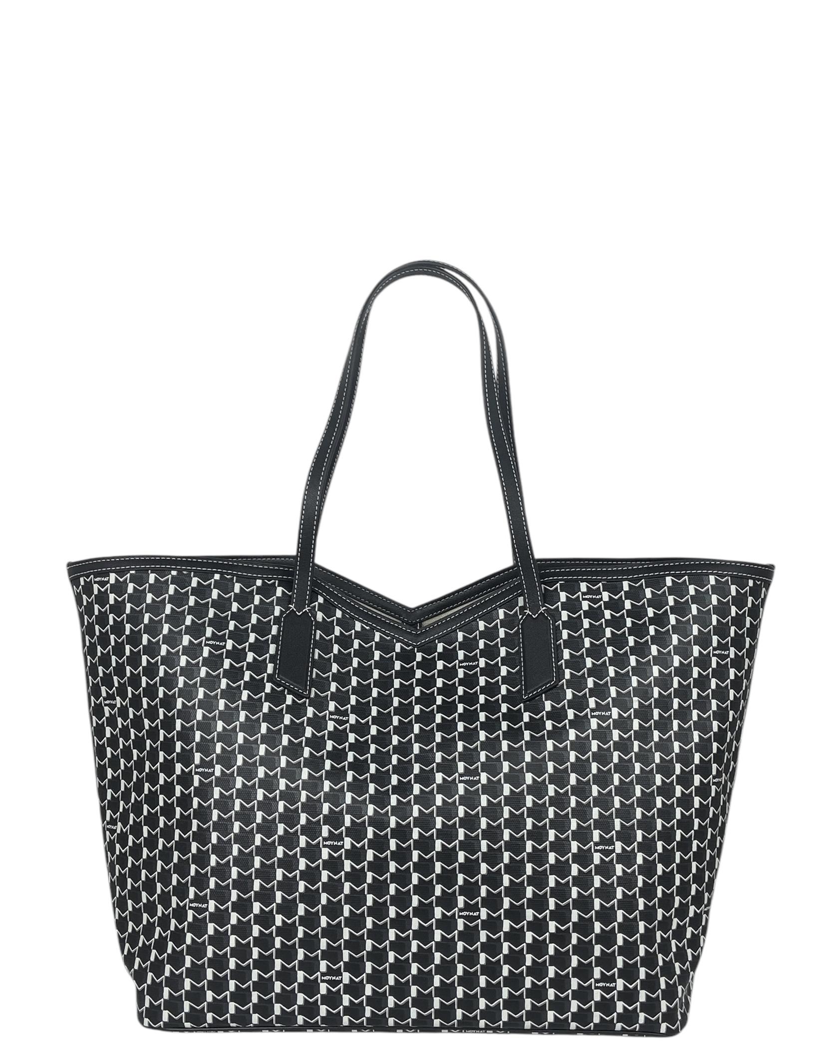 Moynat 2024 Black/White Canvas Monogram M GM Tote Bag w/ Insert In New Condition In New York, NY