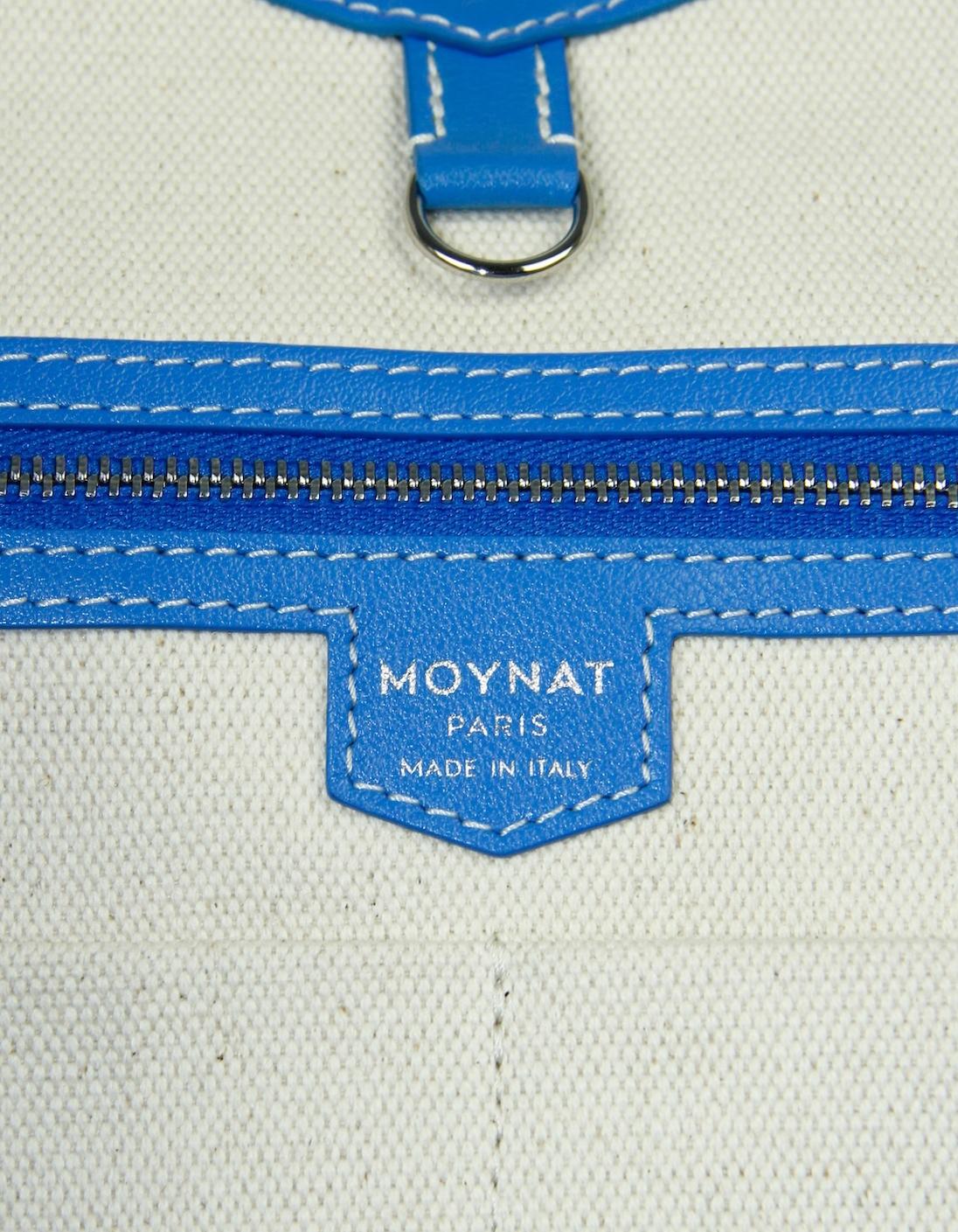 Moynat 2024 Blue/White Canvas Monogram M GM Tote Bag w/ Insert 5