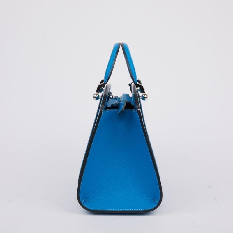 Women's Moynat Bag Ballerina Blue Calfskin Leather
