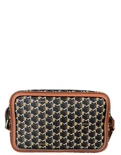 Moynat Black/Brown Canvas M Camera Crossbody Bag