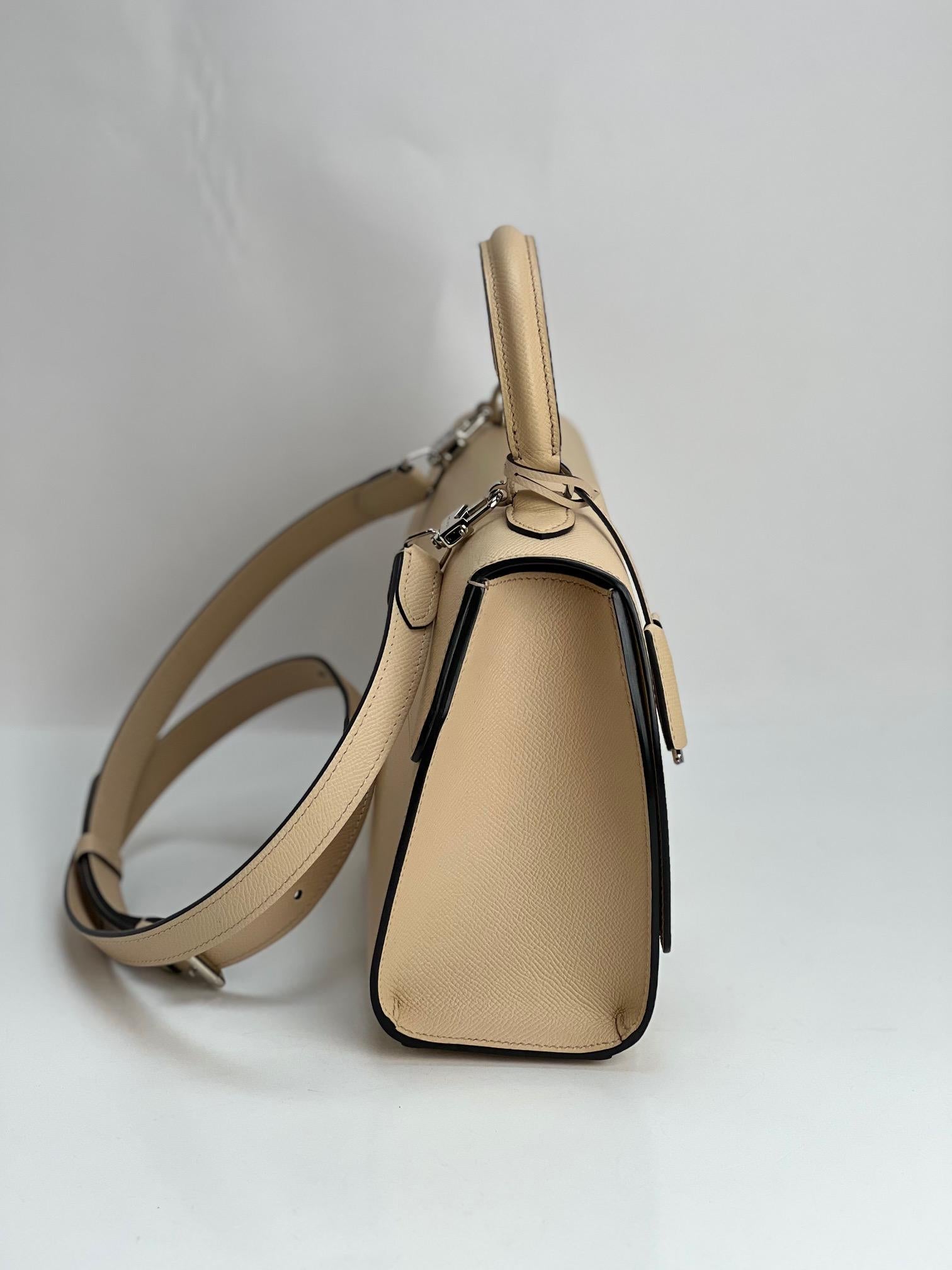 Moynat Carat Calfskin Rejane PM Hand Bag For Sale 3
