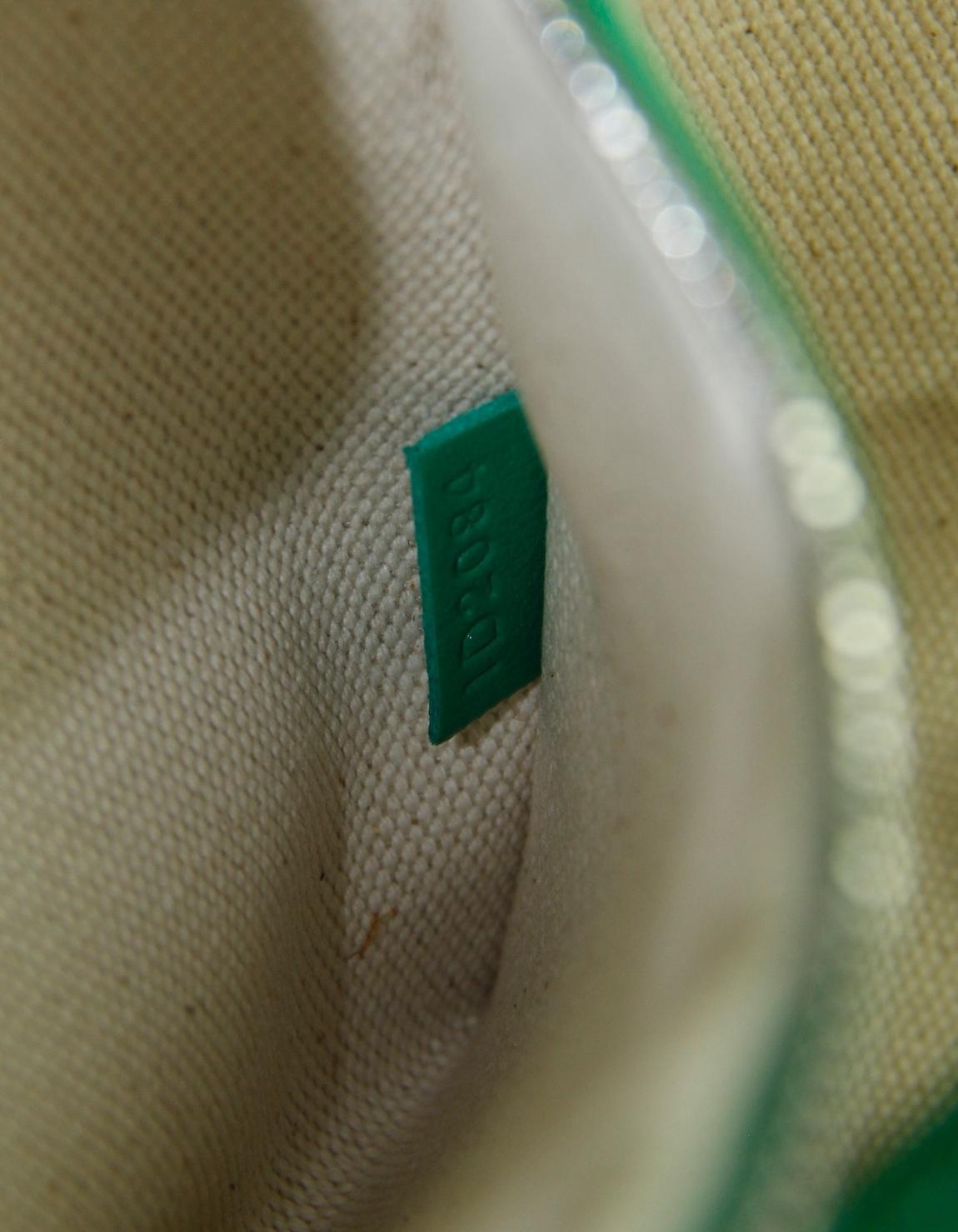 Moynat Green/White Monogram Canvas M GM Tote Bag w/ Insert 3