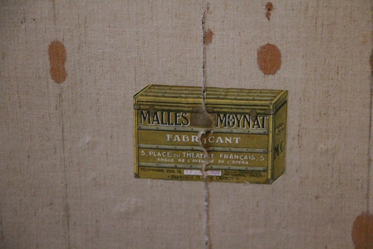 Moynat Hat Trunk, Moynat Steamer Trunk, Moynat Trunk For Sale 7