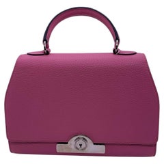 Moynat Medium Rejane Blush Pink Crossbody Shoulder Bag, Palladium Hardware
