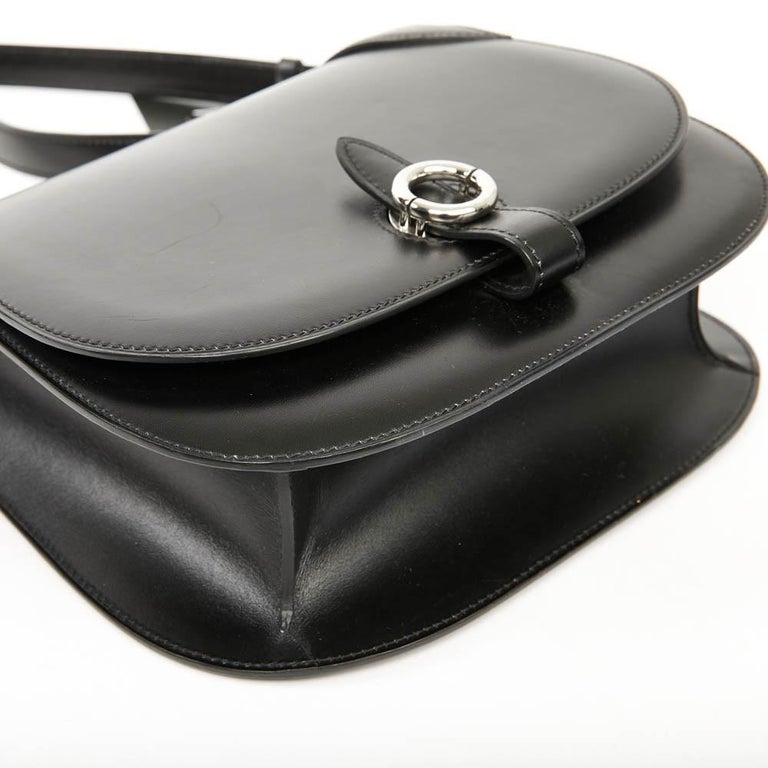 Brand new limited edition Moynat Mignon handbag crossbody in black calf  at 1stDibs
