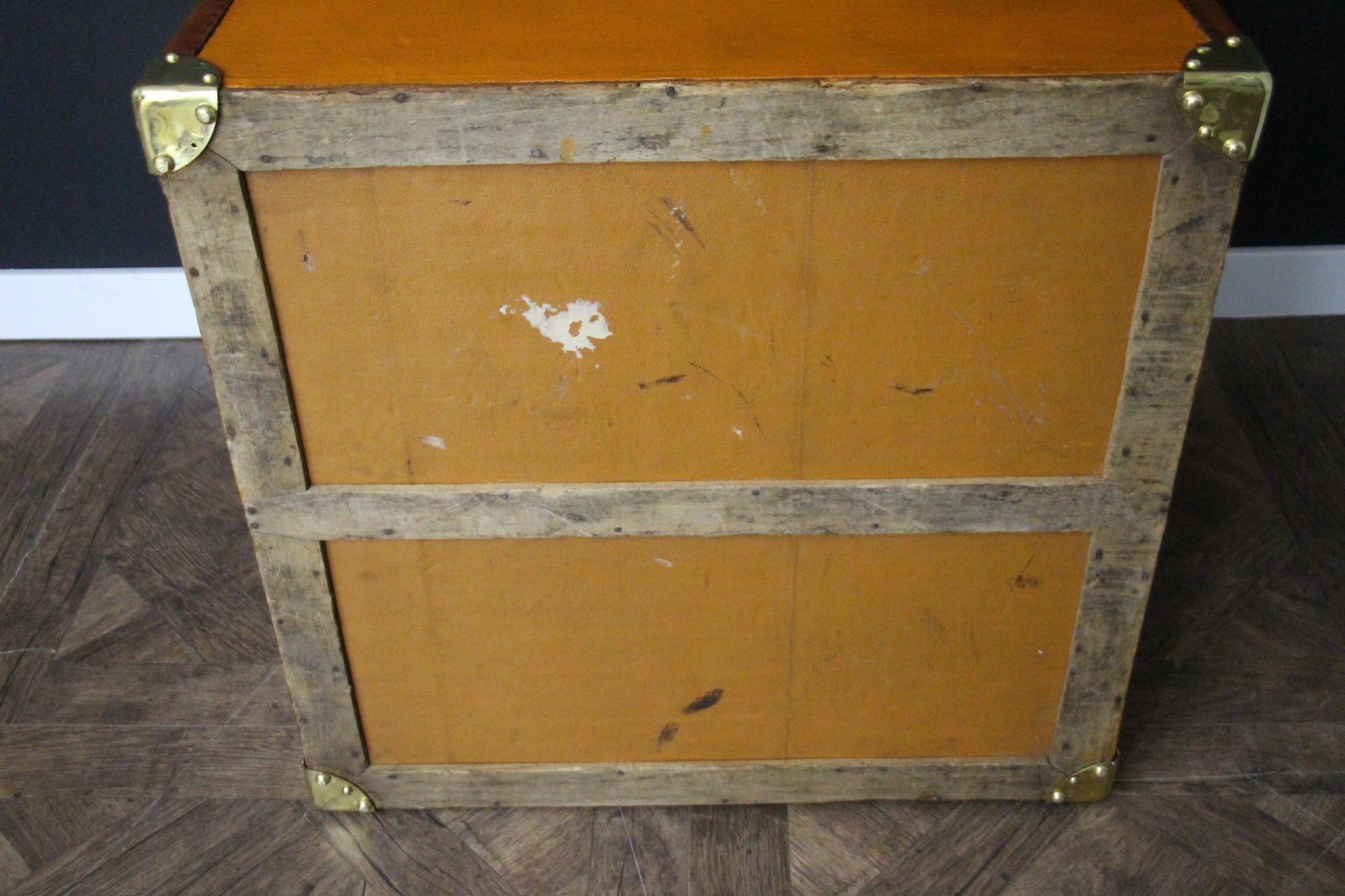 Moynat Orange Trunk, Moynat Steamer Trunk, Moynat Hat Trunk, Moynat Luggage 9