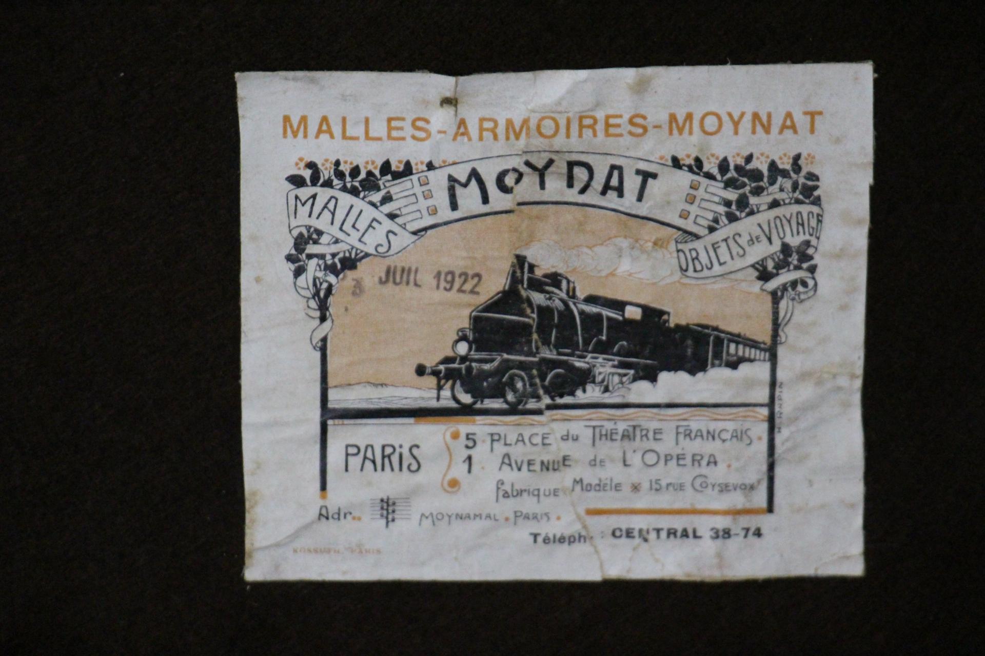 Moynat Orange Trunk, Moynat Steamer Trunk, Moynat Hat Trunk, Moynat Luggage 11