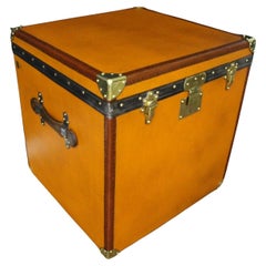 Moynat Orange Trunk, Moynat Steamer Trunk, Moynat Hat Trunk, Moynat Luggage