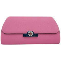 MOYNAT Réjane Clutch:: modèle Opéra en cuir rose