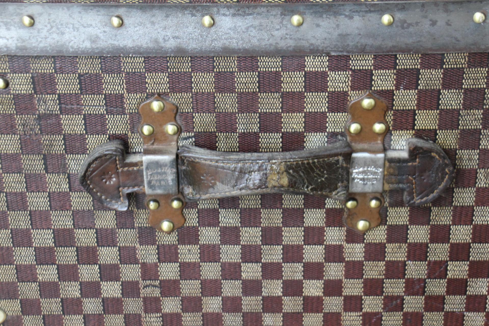 Moynat Trunk, Moynat Steamer Trunk, 100 cm Moynat Courrier Trunk, Moynat Luggage For Sale 4