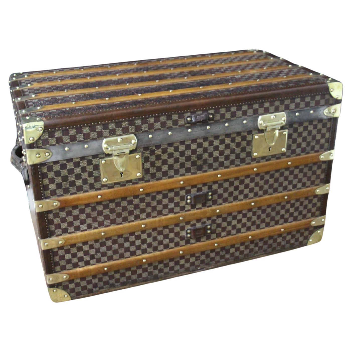 Moynat Trunk, Moynat Steamer Trunk, 100 cm Moynat Courrier Trunk, Moynat Luggage
