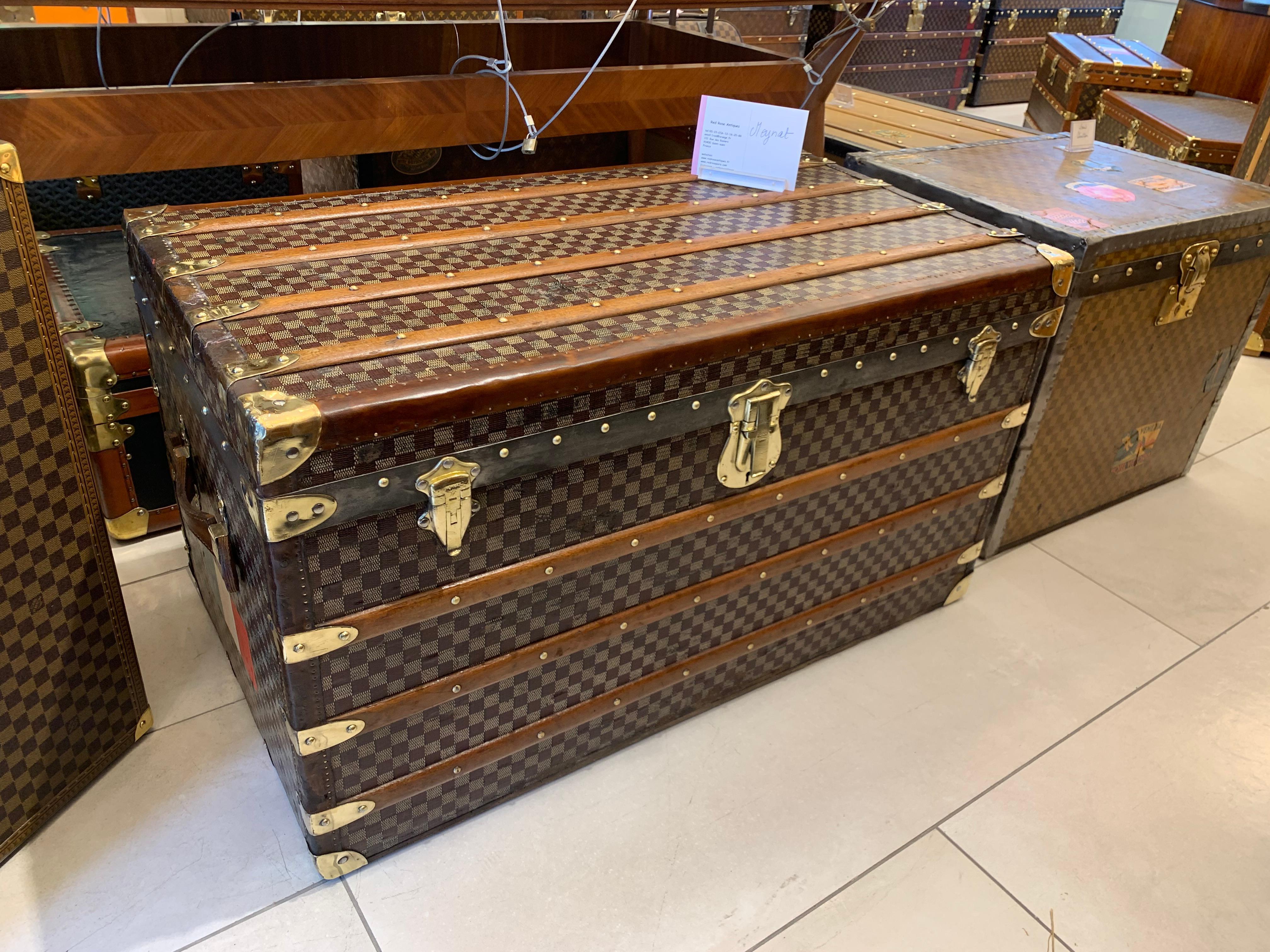 Moynat Trunk, Moynat Steamer Trunk, Moynat Courrier Trunk, Moynat Luggage 14
